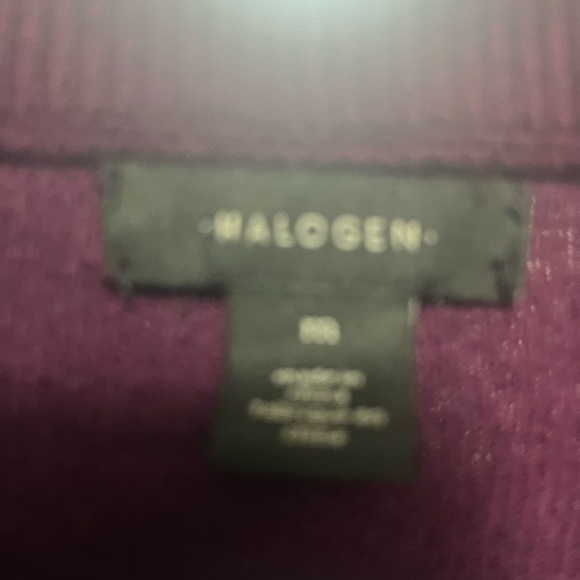Halogen Nordstrom purple  Long Sleeve Top crystal Button Details sweater - Picture 4 of 5